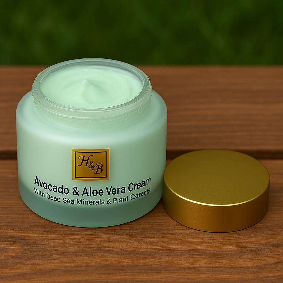 Intensiv Avocado und Aloe Vera Creme - Swisa Beauty - Totes Meersalz Produkte für gesunde Haut