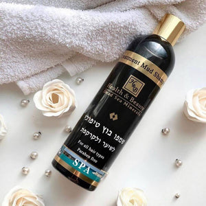 Schlamm Shampoo für Haar und Kopfhaut - Swisa Beauty - Totes Meersalz Produkte für gesunde Haut