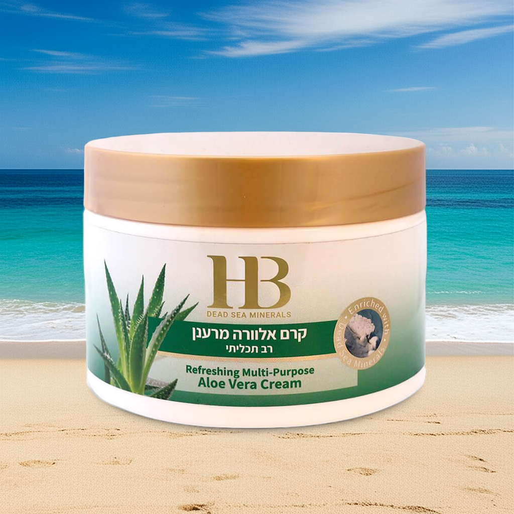 Erfrischende Mehrzweck-Aloe Vera-Creme - Swisa Beauty - Totes Meersalz Produkte für gesunde Haut