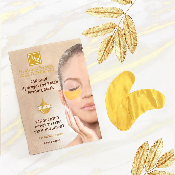 24K Gold Hydrogel Eye Patch Firming Mask - Swisa Beauty - Totes Meersalz Produkte für gesunde Haut