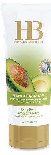 Extra reichhaltige Avocado Körpercreme - Swisa Beauty - Totes Meersalz Produkte für gesunde Haut